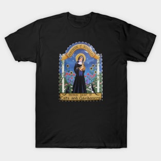 St. Gertrude of Nivelles Patron Saint of Cats Lovers T-Shirt